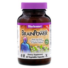 Підтримка мозку, Targeted Choice, Brain Power, Bluebonnet Nutrition, 60 рослинних капсул - фото