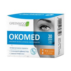 Дієтична добавка ОкоМед, Greenwood, 30 капсул по 600 мг - фото