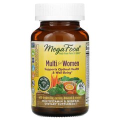 Мультивітаміни для жінок, Multi for Women, MegaFood, 60 таблеток - фото