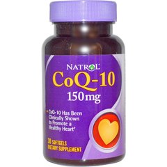 Коензим CoQ10 (убихинол), Natrol, 150 мг, 30 капсул - фото