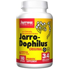 Пробиотики (дофилус) оригинал, Jarro-Dophilus, Jarrow Formulas, 100 капсул - фото