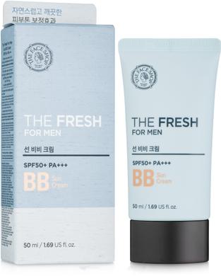 Солнцезащитный BB крем для мужчин SPF50, The Fresh For Men Sun BB Cream, The Face Shop, 50 мл - фото
