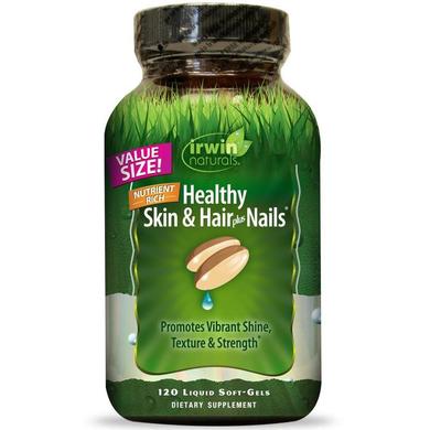 Вітаміни для волосся, шкіри і нігтів, Irwin Naturals, 120капсул - фото