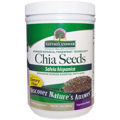 Cемена Чиа, Chia Seeds, Nature's Answer, 454 граммы - фото