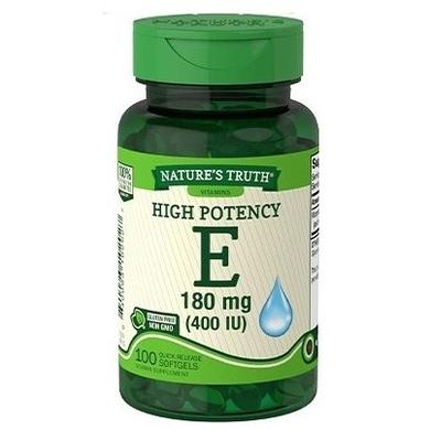 Вітамін Е, Vitamin E, 180 мг, Nature's Truth, 100 капсул - фото