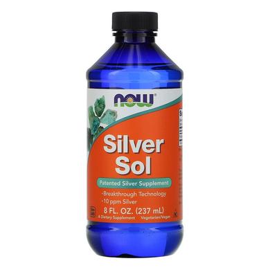 Гидрозоль серебра (коллоидное серебро), Silver Sol, Now Foods, 237 мл - фото