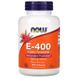 Витамин Е, Vitamin E-400, Now Foods, 250 капсул, фото – 1