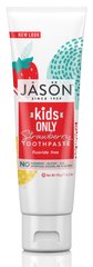 Детская зубная паста (клубника), Toothpaste, Jason Natural, 119 г - фото