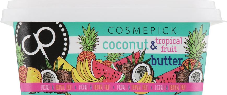 Масло для тела с ароматом кокоса и тропических фруктов Body Butter Coconut & Tropical Fruits, Cosmepick, 200 мл - фото