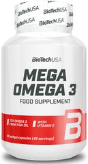 Омега-3, Natural Omega 3, Biotech USA, 180 капсул - фото