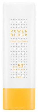 Солнцезащитный крем-эссенция, Power Block Essence Sun Cream Spf50+/Pa++++, A'pieu, 50 мл - фото