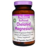Магній хелат, Chelated Magnesium, Bluebonnet Nutrition, буферизований, 120 капсул, фото