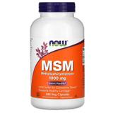 МСМ, Метилсульфонілметан, MSM, Now Foods, 1000 мг, 240 капсул, фото