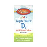 Витамин Д3, Kid's Super Daily D3, Carlson Labs, для детей, 400 МЕ, 10,3 мл, фото