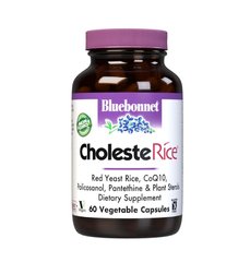 Холестеріс, CholesteRice, Bluebonnet Nutrition, 60 вегетаріанських капсул - фото