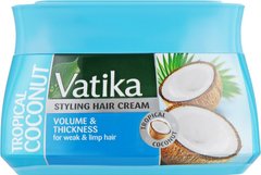 Крем для додання об'єму волоссю, Vatika Naturals Volume & Thickness, Dabur, 140 мл - фото