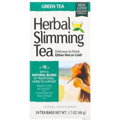 Зеленый чай для похудения, Herbal Slimming Tea, 21st Century, 24 пак., (45 г) - фото