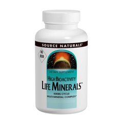 Мультиминералы, Life Minerals, Source Naturals, без железа, 120 таблеток - фото