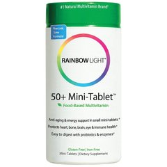 Мультивитамины 50+, Multivitamin, Rainbow Light, 90 мини-таблеток - фото