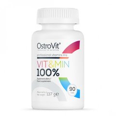 Вітаміни і мінерали, Vit&Min, OstroVit, 90 таблеток - фото