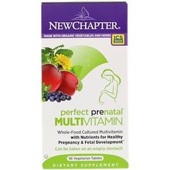 Мультивитамины для беременных, Perfect Prenatal Multivitamin, New Chapter, 96 таблеток - фото