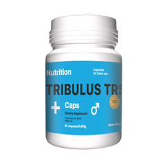 Тестостероновый бустер, TRIBULUS TRS +, EntherMeal, 60 капсул - фото