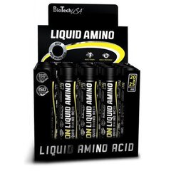 Аминокислотный комплекс, amino ampoules, лимон, BioTech USA, 25 мл х 20 штук - фото
