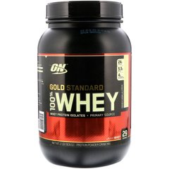 Сывороточный протеин, 100% Whey Gold Standard, ванильное мороженное, Optimum Nutrition, 909 г - фото