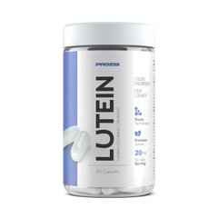 Лютеїн, Lutein, Prozis, 20 мг, 60 капсул - фото