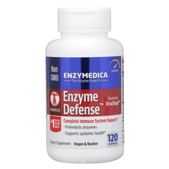 Ферменты, Enzyme Defense, ViraStop, Enzymedica, 120 капсул - фото