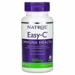 Витамин С, Easy-C, Natrol, 500 мг, 60 таблеток - фото