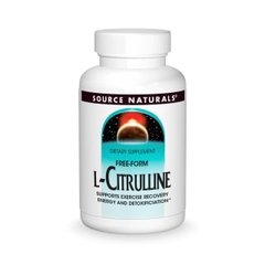 L-Цитруллин 500 мг, L-Citrulline, Source Naturals, 60 капсул - фото