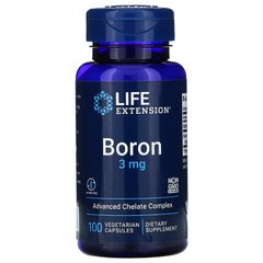 Бор, Boron, Life Extension, 3 мг, 100 капсул - фото