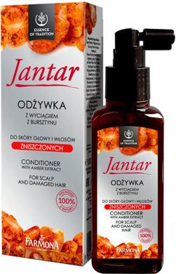 Янтарный кондиционер для волос, Jantar Scalp and Hair Conditioner With Amber Extract, Farmona, 100 мл - фото