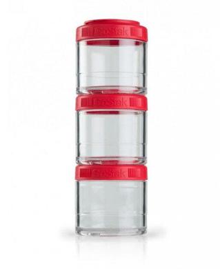Контейнер Go Stak Starter 3 Pak, Red, Blender Bottle, червоний, 300 мл (3 х 100 мл) - фото