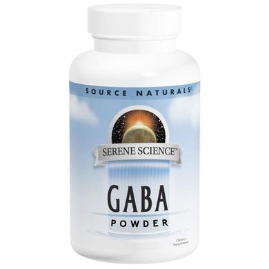 ГАМК (гамма-аминомасляная кислота), GABA, Source Naturals, порошок, 226.8 г - фото