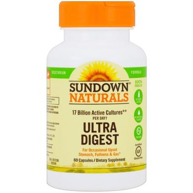 Поддержка пищеварения, Ultra Digest, Sundown Naturals, 60 капсул - фото