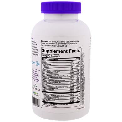 Витаминно-минеральный комплекс с клетчаткой, Adult Complete and Fiber, SmartyPants, фруктовый вкус, 180 жевательных конфет - фото