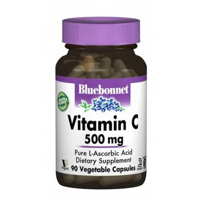 Витамин С 500мг, Bluebonnet Nutrition, 90 гелевых капсул - фото
