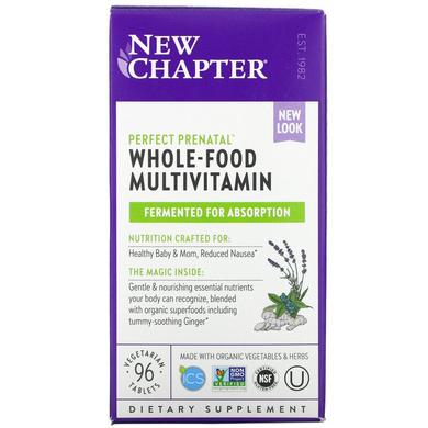 Вітаміни для вагітних, Perfect Prenatal Multivitamin, New Chapter, 96 таблеток - фото