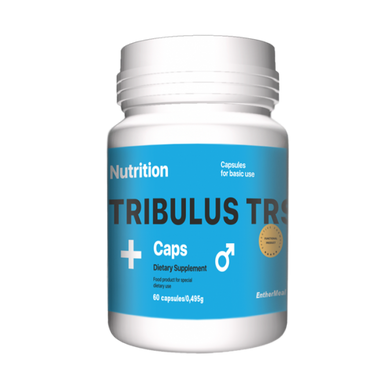 Тестостероновый бустер, TRIBULUS TRS +, EntherMeal, 60 капсул - фото