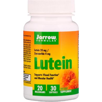 Лютеин, Lutein, Jarrow Formulas, 20 мг, 30 капсул - фото