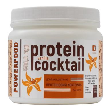 Протеїновий коктейль, POWERFOOD, ваніль, 500 г - фото