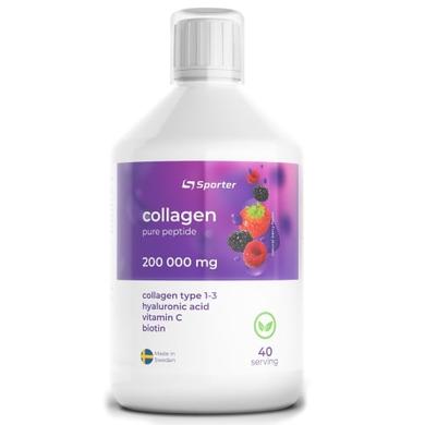 Колаген пептид, Collagen peptide 200000, Sporter, ягода, 500 мл - фото