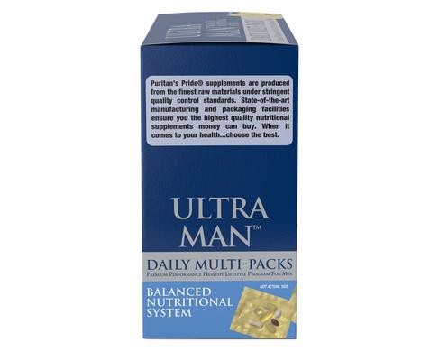 Ежедневные Поливитамины Ultra Man ™, Ultra Man™ Daily Multivitamins Packs, Puritan's Pride, 30 пакетиков - фото