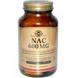 Ацетилцистеїн АЦЦ, NAC, Solgar, 600 мг, 120 капcул, фото – 1