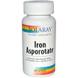 Железо, Iron Asporotate, Solaray, 18 мг, 100 капсул, фото – 1