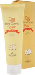 Пінка з яєчним екстрактом для звуження пір, Egg Pore Corset Foam, The Skin House, 120 мл - фото