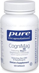 Магний-L-треонат, CogniMag, Pure Encapsulations, 120 капсул - фото
