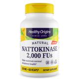 Наттокиназа, Nattokinase 2,000 FU's, Healthy Origins, 100 мг, 60 капсул, фото